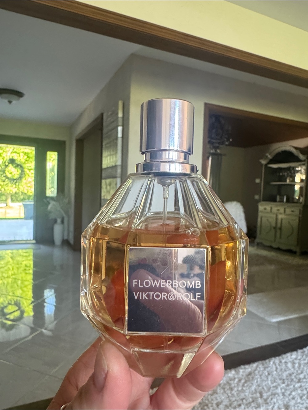 Viktor & Rolf Flowerbomb Pink Faceted Bottle of perfume